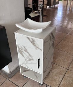 Mueble Lavabo White Marble