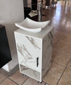 Mueble Lavabo White Marble